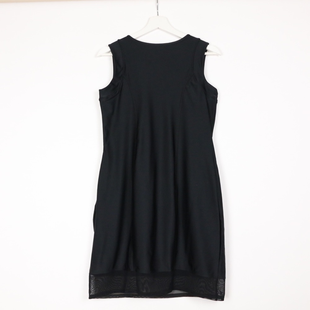 Ruby Ribbons Black Mini Dress with Mesh - Picture 5 of 7